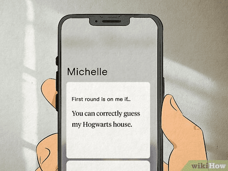 Illustration representing curated dating profiles and prompts